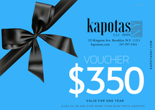 Load image into Gallery viewer, Kapotas NY Gift Cards
