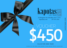 Load image into Gallery viewer, Kapotas NY Gift Cards
