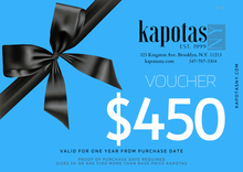 Load image into Gallery viewer, Kapotas NY Gift Cards
